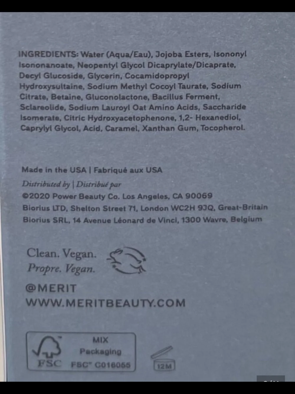 Merit Great Skin Double Cleanse Face Wash 150ml NIB